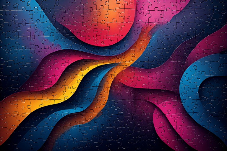 Abstrak Puzzle – Soyut Sanat Temalı Yüksek Kalite Puzzle (1500 Parça Puzzle)