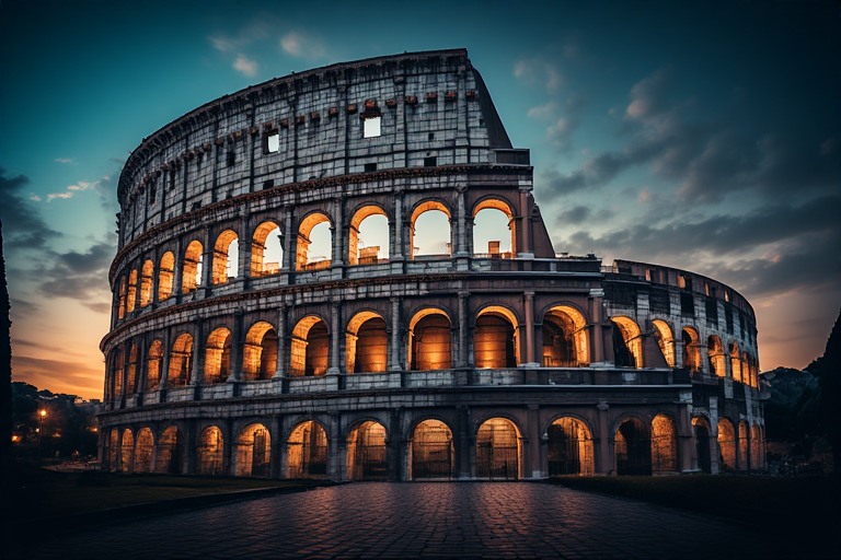 1000 Parça Roma Kolezyum Puzzle – Tarihi Roma Manzarası Puzzle | Antik Şehir Temalı Puzzle